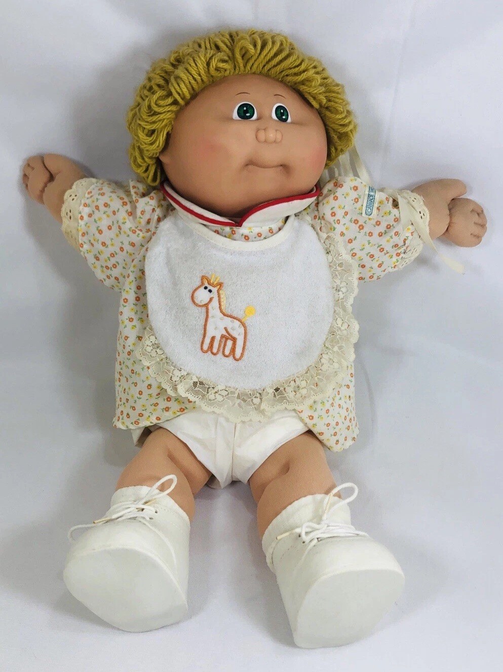 Vintage Coleco Cabbage Patch Kid Light Brown Hair Green Eye 1982 Head Mold #1