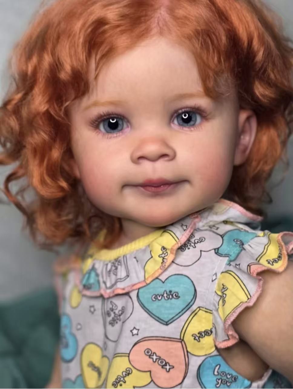30in Unassembled Lifelike Painted Toddler Girl Reborn Baby Doll Kit DIY Toy Gift