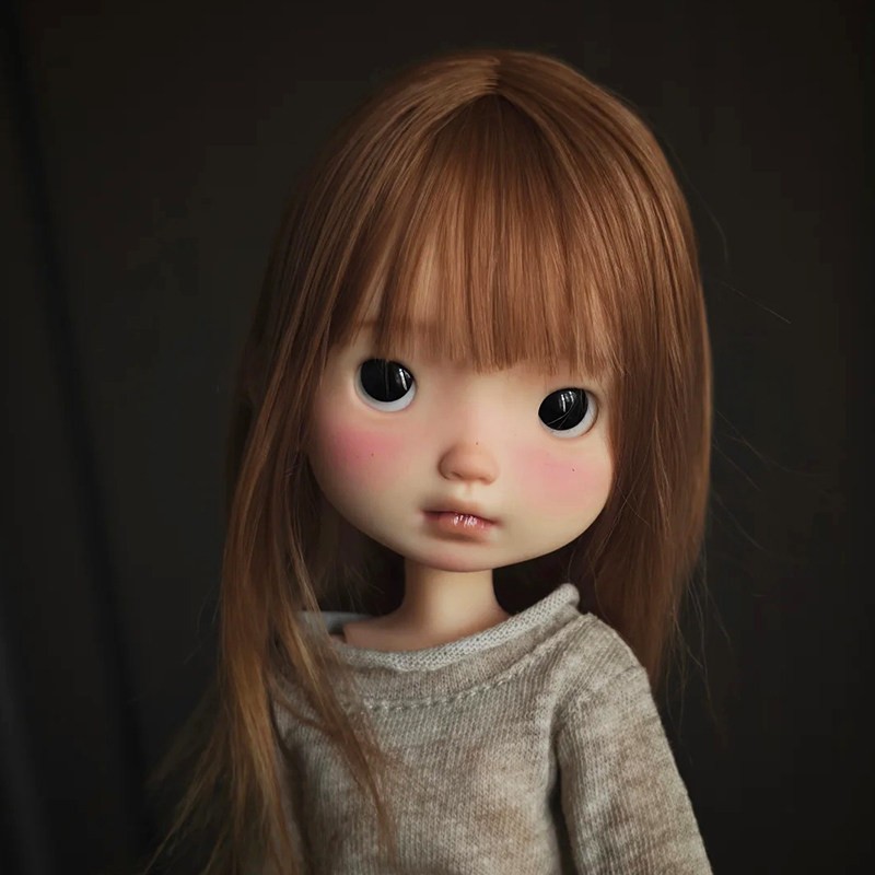 1/6 Adorable Girl BJD Doll SD Resin Joints Bare Doll with Eyes Face Makeup Gift