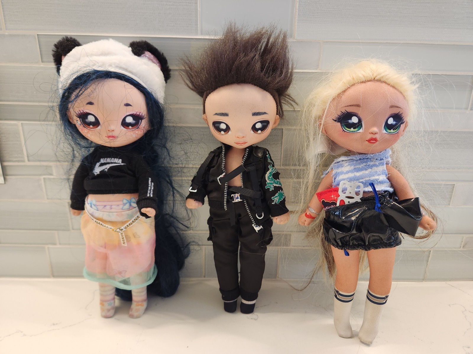 Winnie Panda Peter Scorch Gretchen Stripes Na Na Na Surprise Dolls Lot 2021 MGA