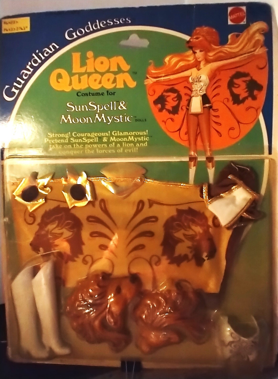 1978 Mattel Guardian Goddesses Lion Queen costume 2761 – Sunspell & Moon Mystic