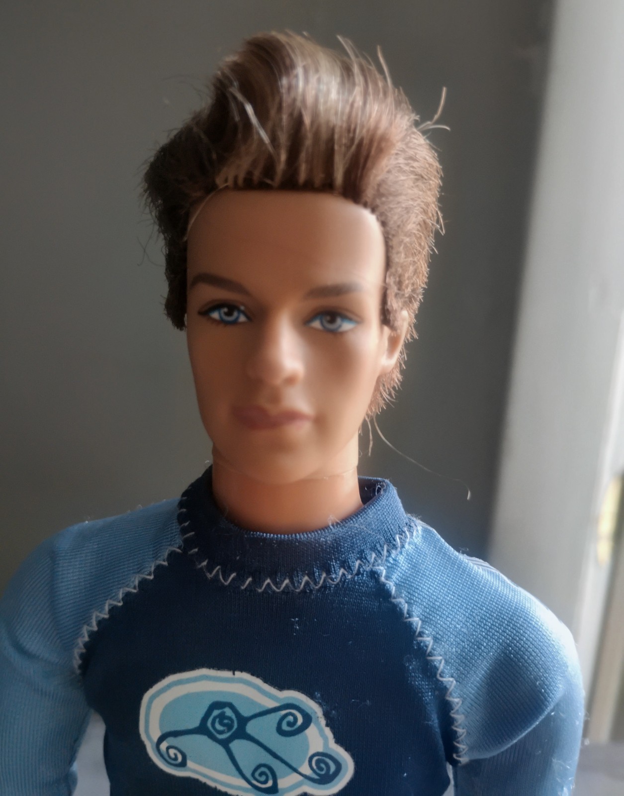 VTG 2004 Mattel Barbie Cali Guy BLAINE Surf Rash Guard Shirt Shoes Rooted Hair
