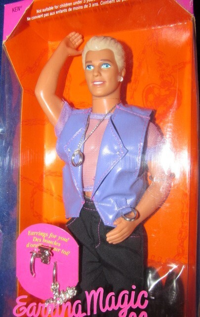 1992 Earring Magic “Gay” Ken Doll -featured in the Barbie Movie NRFB #2290
