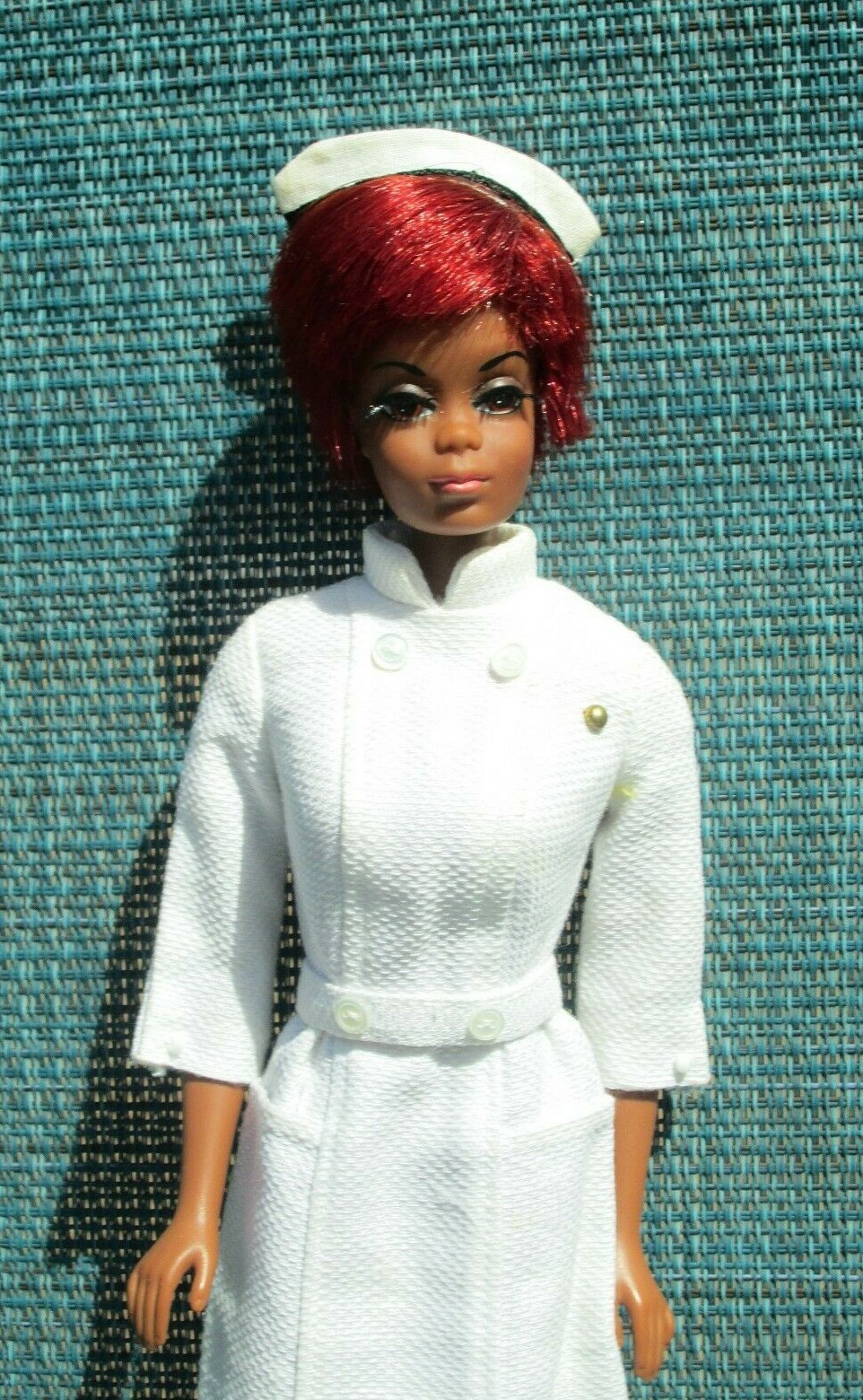 1969 VTG *JAPAN*~NON-PLAY~”JULIA”~#1127~TV NURSE JULIA DOLL+COMPLETE OUTFIT~MINT