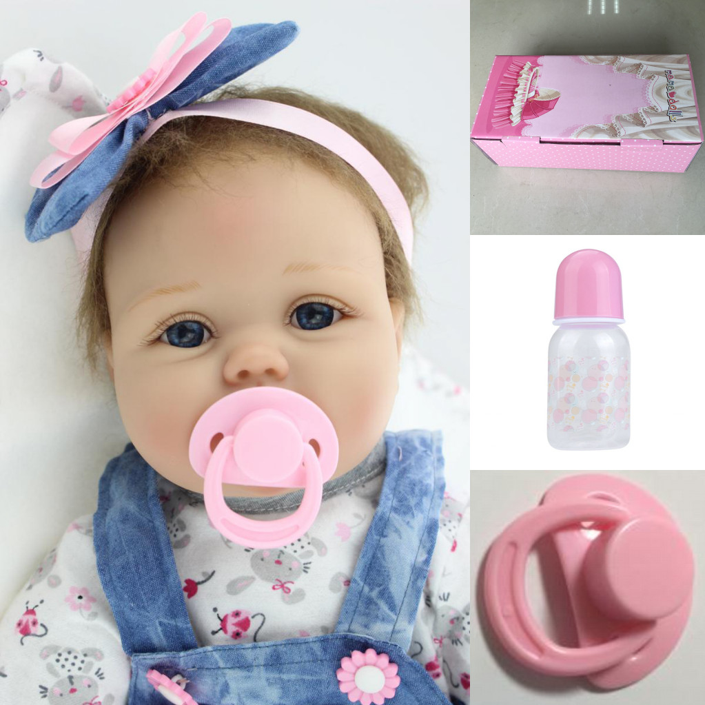 22″ Reborn Baby Dolls Vinyl Silicone Soft Handmade Realistic Newborn Doll Gift