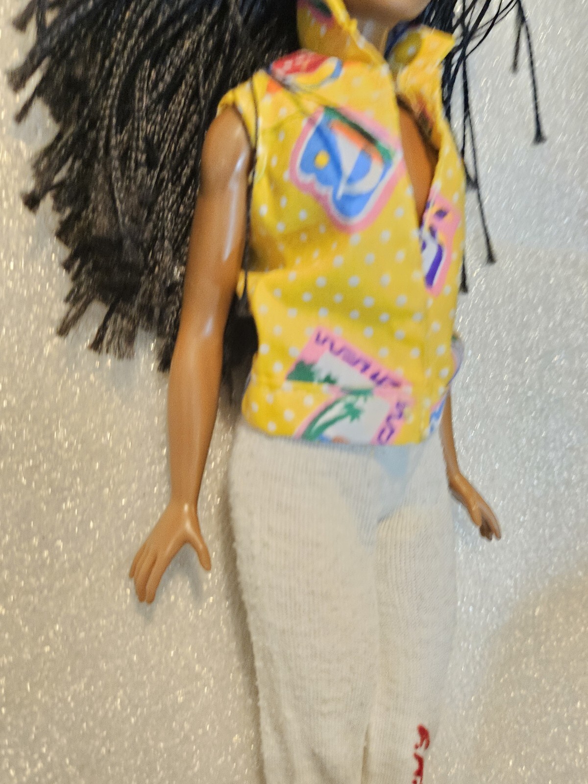 Barbie Fashionistas Braids African American Redress Vtg L.A. Gear VGUC C406G