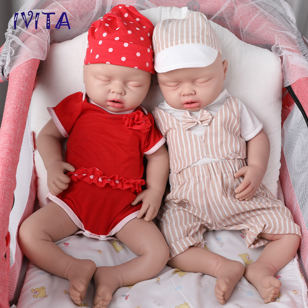 20″ Sleeping Baby Boy|Girl Doll Handmade Full Silicone Reborn Doll