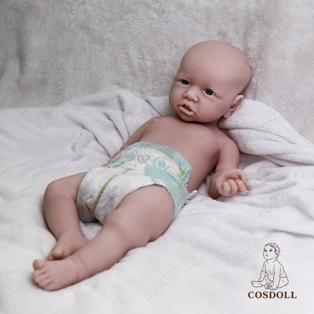 COSDOLL 22″ Newborn Realistic Baby Soft Full Body Silicone Baby Doll UNPAINTED