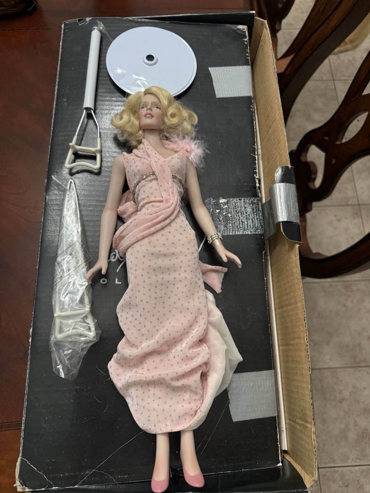 Edith Head Collection June Van Dyke 16in Fashion Doll w/ Stand Collector Ed