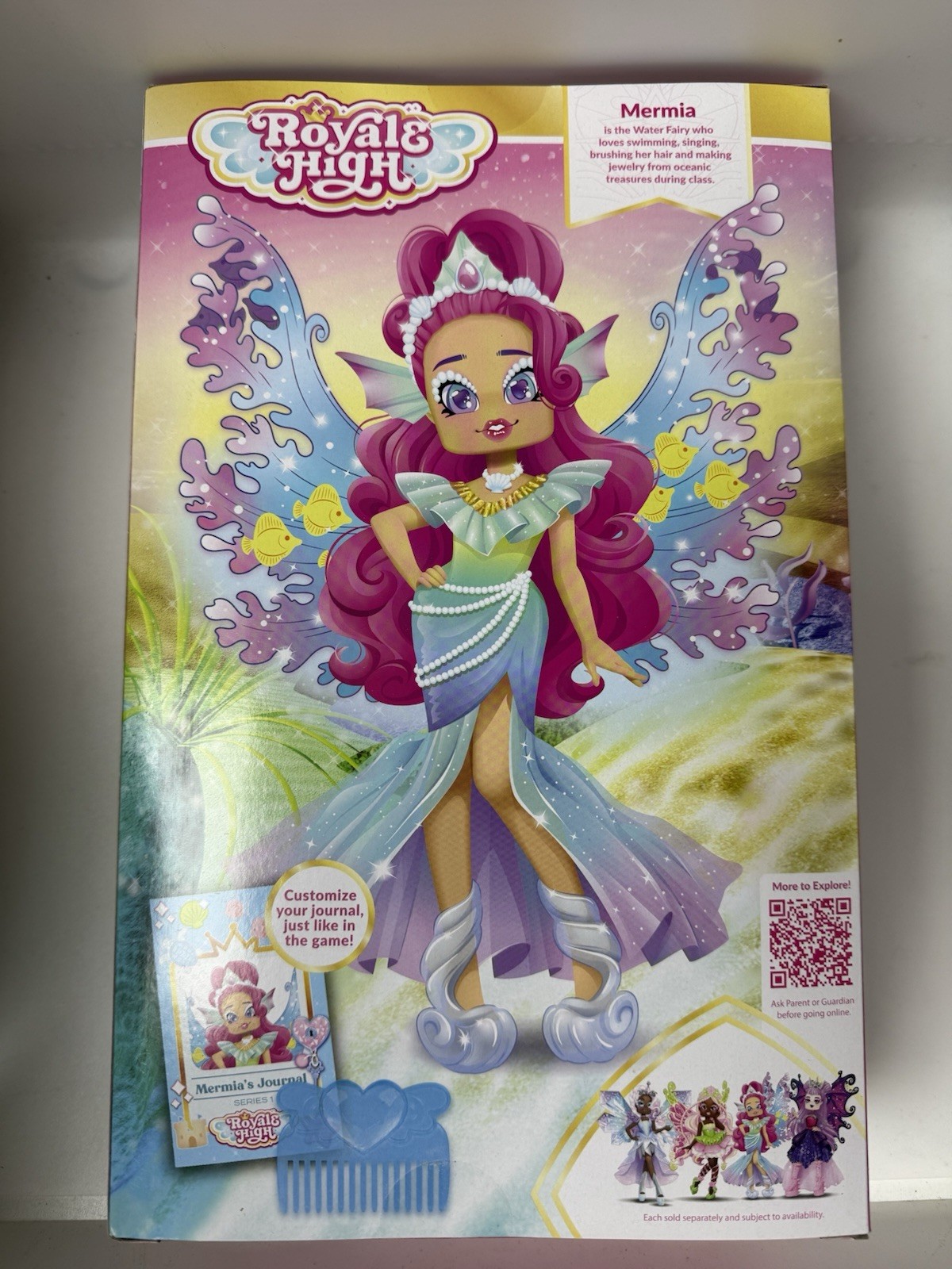 NEW UNOPENED DOLL WITH VIRTUAL CODE Mermia Water Fairy Royale High Fashion 9”
