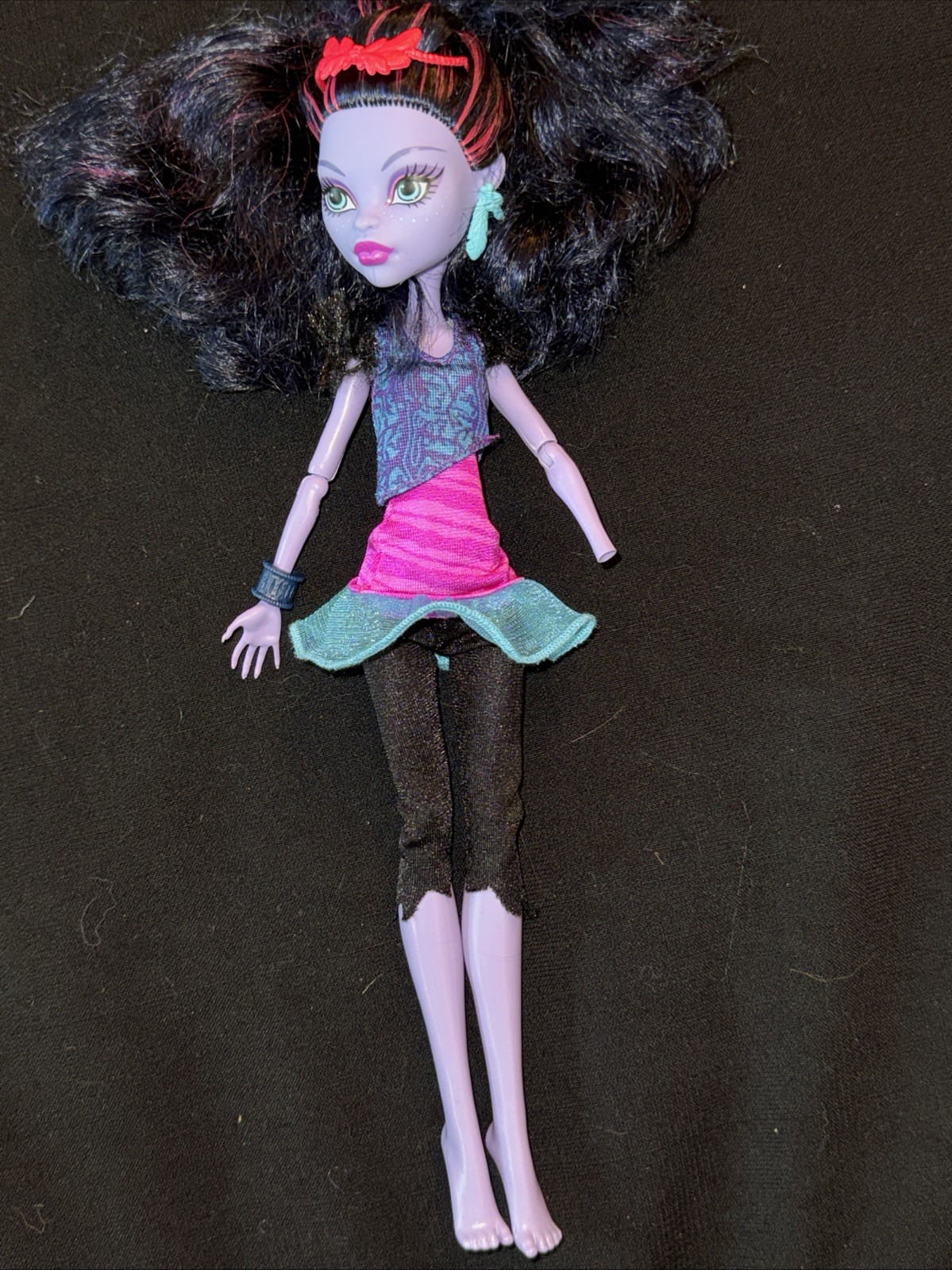 Monster High JANE BOOLITTLE First Wave Doll w/ Clothes Missing Left Hand 2008