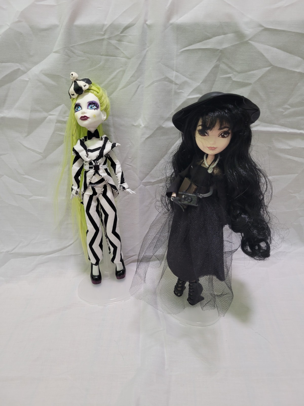 Monster High Beetlejuice & Lydia Deetz Custom Ever After High