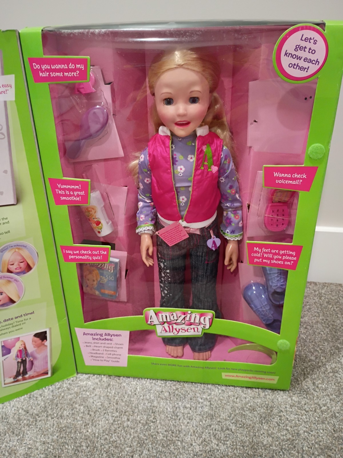Interactive Doll, Amazing Allyson, By Playmates, 2006, 20” Tall