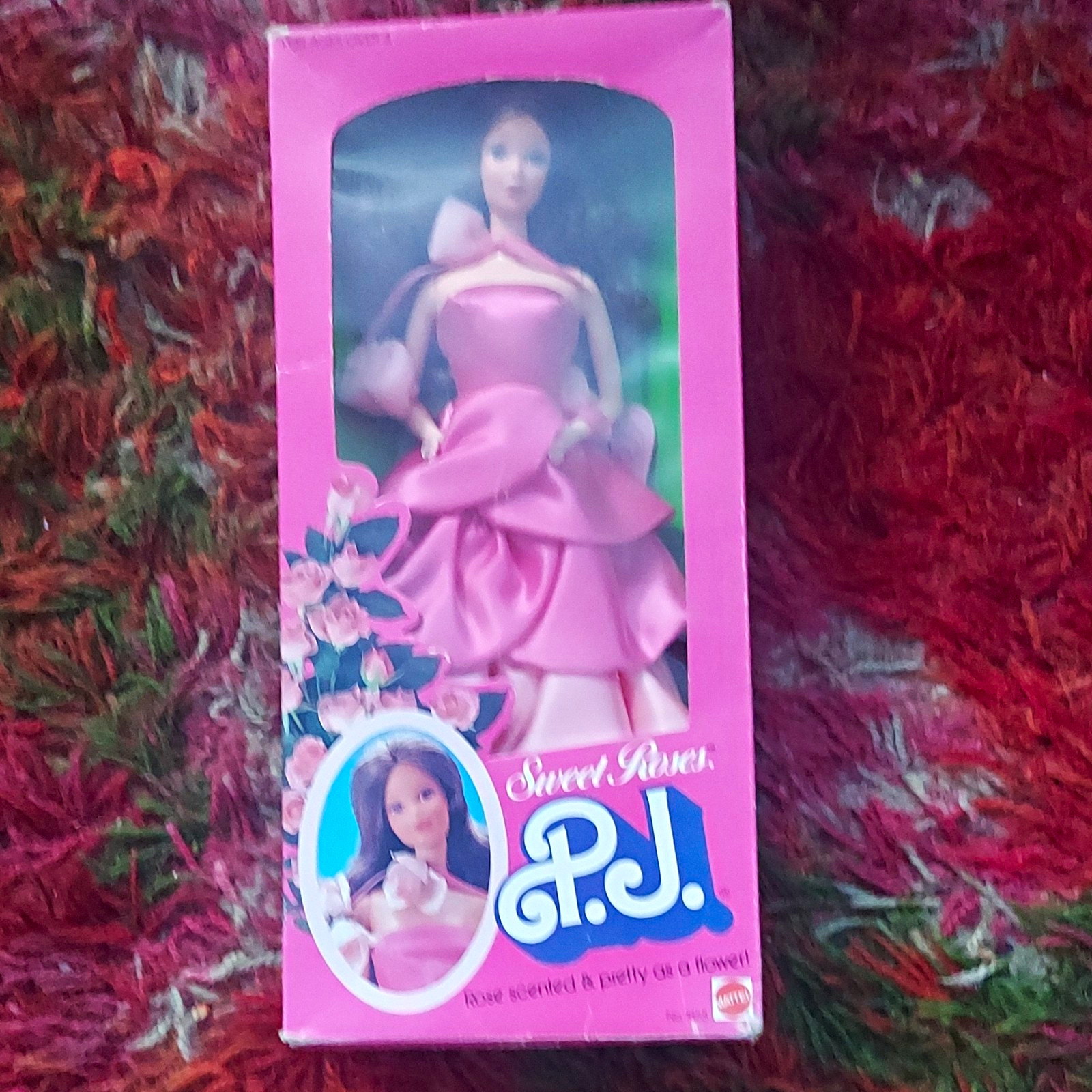 Mattel Sweet Roses P.J. Scented Fashion Doll 11in MPN 7455 1985 In Box