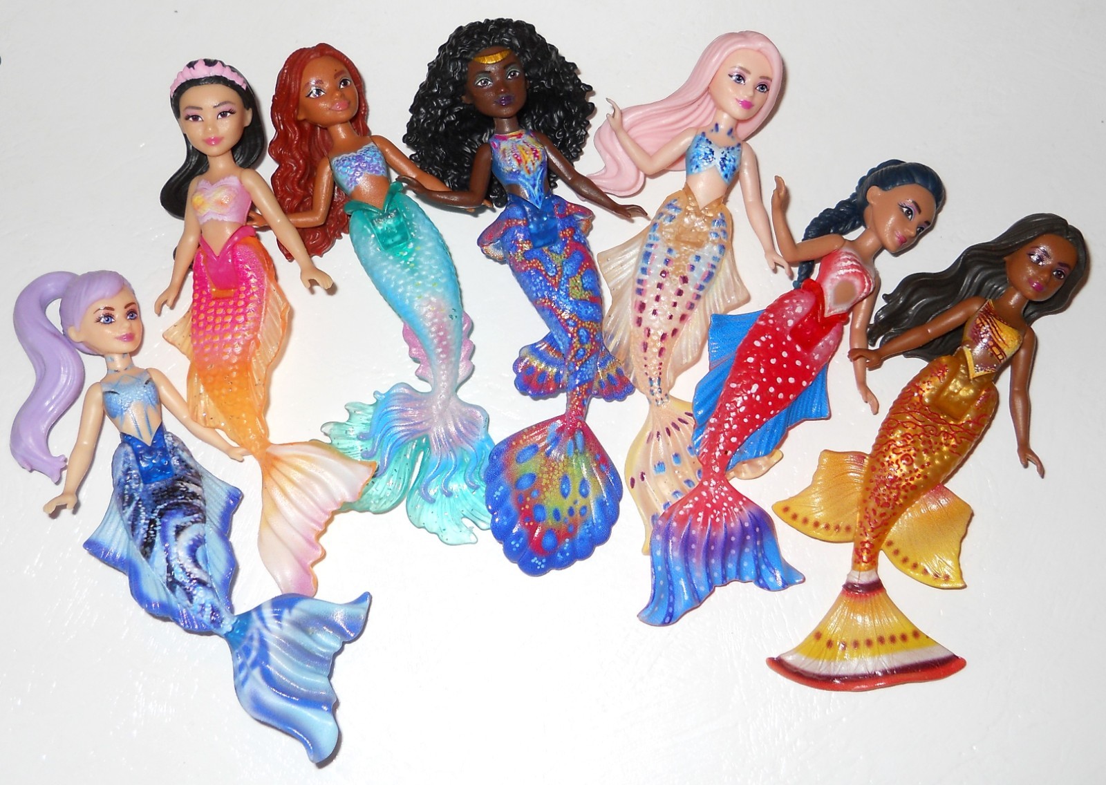 Mattel Little Mermaid Ariel and Her Mermaid Sisters Doll Set 7 Disney