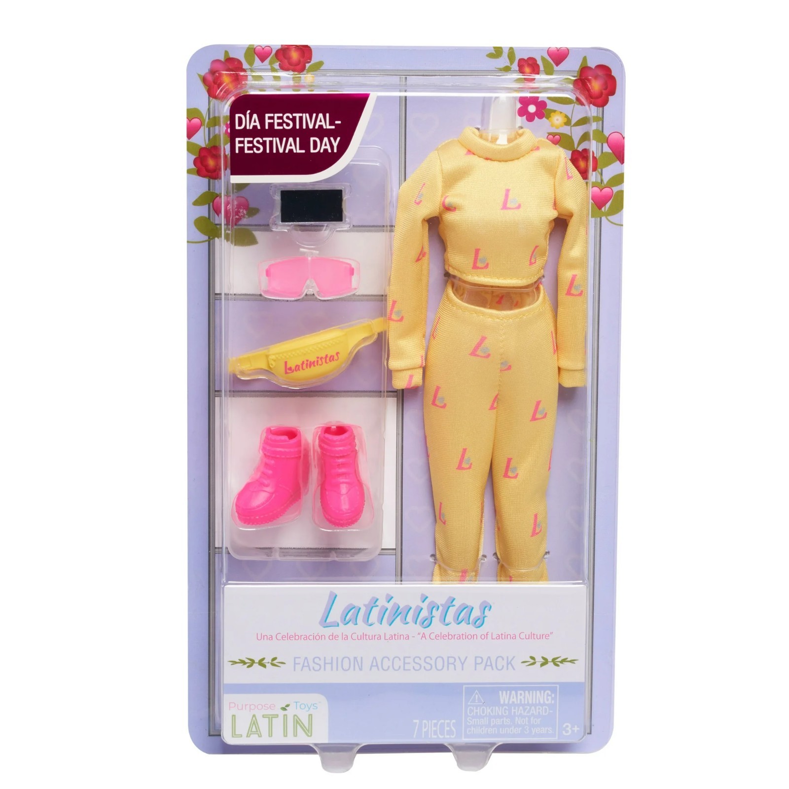 Latinistas Día Festival Fashion Doll Outfit & Accessories Set New