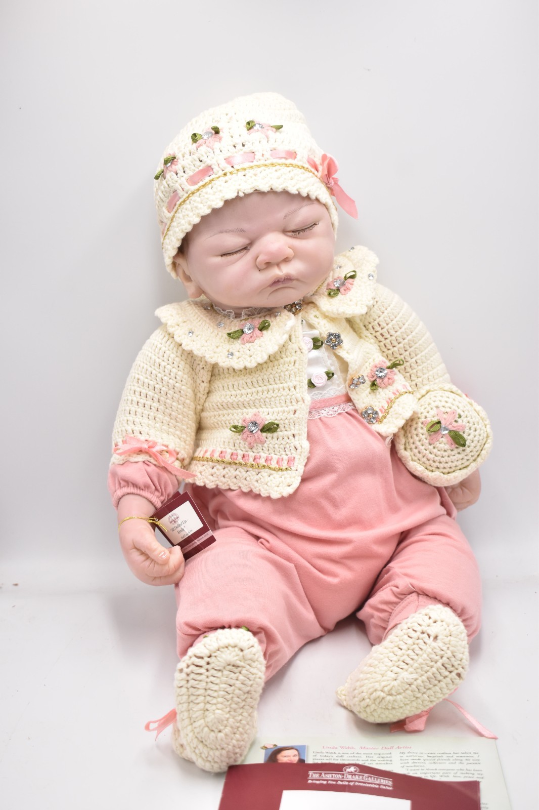 Ashton Drake Galleries All Dolled Up Emily Doll Linda Webb 50cm Vinyl Tagged