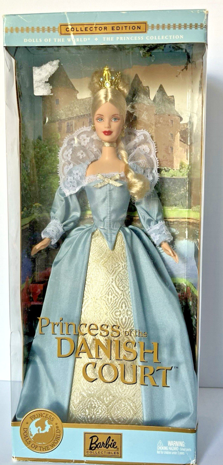 2002 Barbie Dolls of the World Princess of Danish Court Doll #2 Collector #56216
