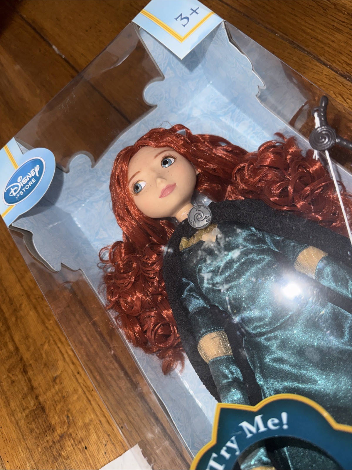 Genuine Disney Store 17″ Merida Talking Doll Pixar Brave *See Description **