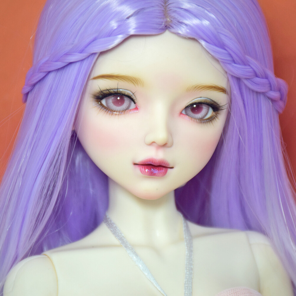 22 Inch BJD Doll Mechanical Joint Doll Full Set Including Gradient Wig Dress Up