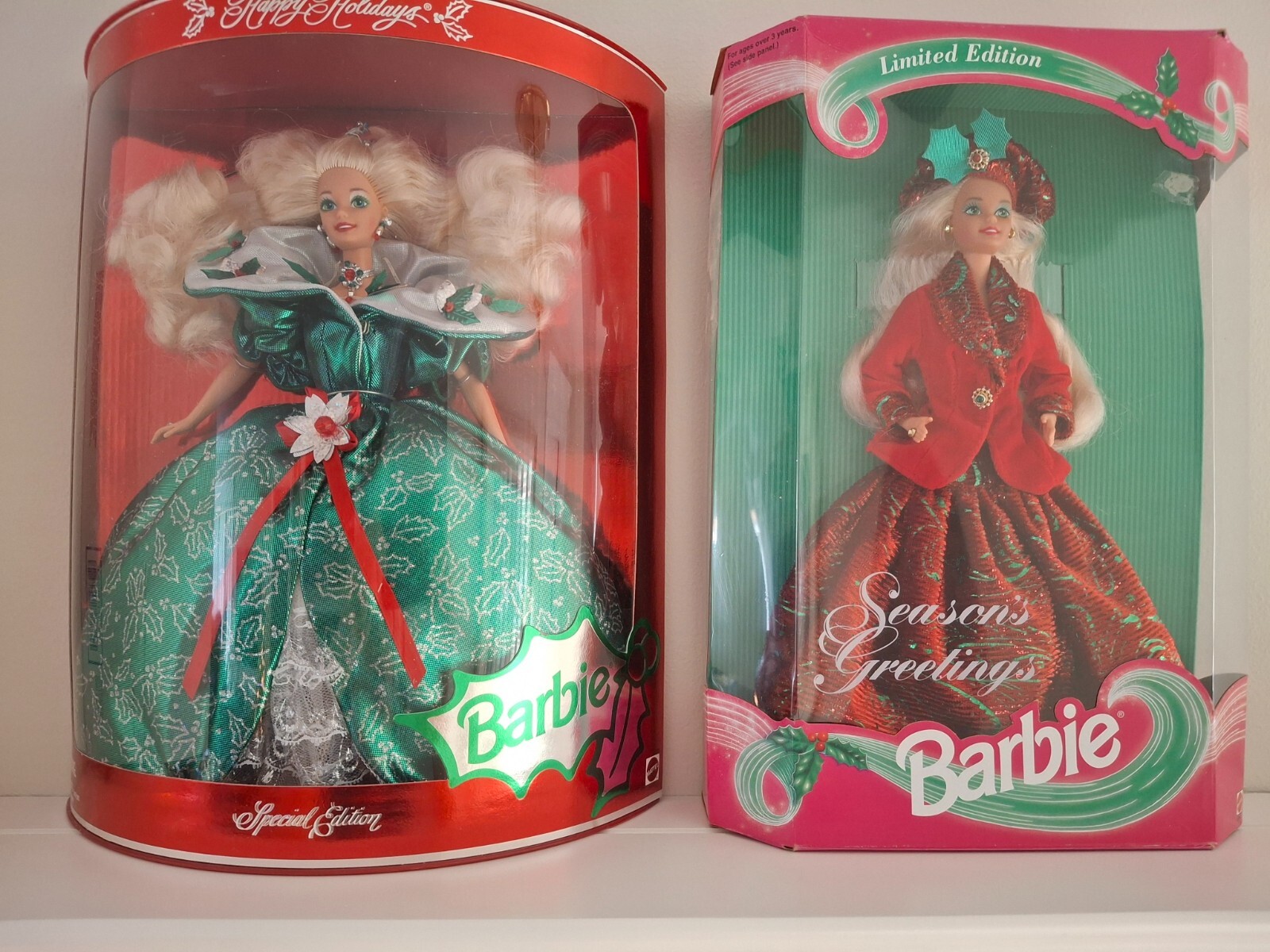 Christmas Barbies: Happy Holidays and Seasons Greetings Limited Edition NRFB