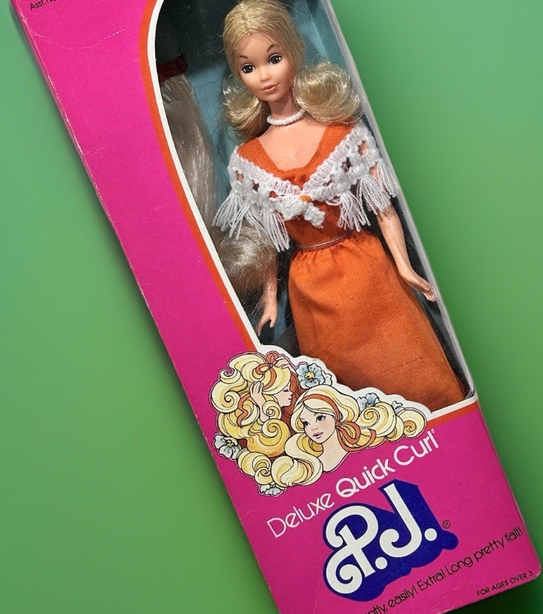 Vintage Barbie 1975 Deluxe Quick Curl PJ Doll Mattel No. 9218 MIB NRFB ?