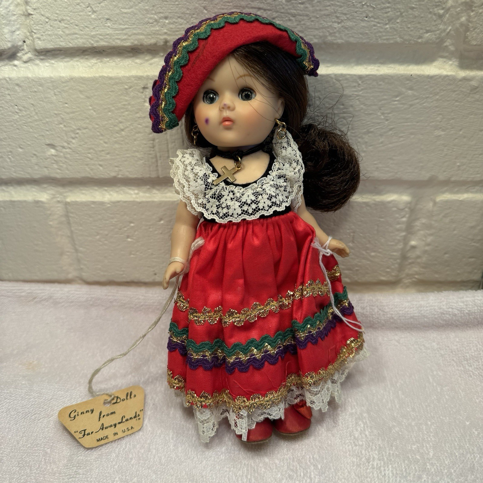 Vogue 8” Ginny Doll Far Away Lands Vintage Mexico Collectable #203 1960’s