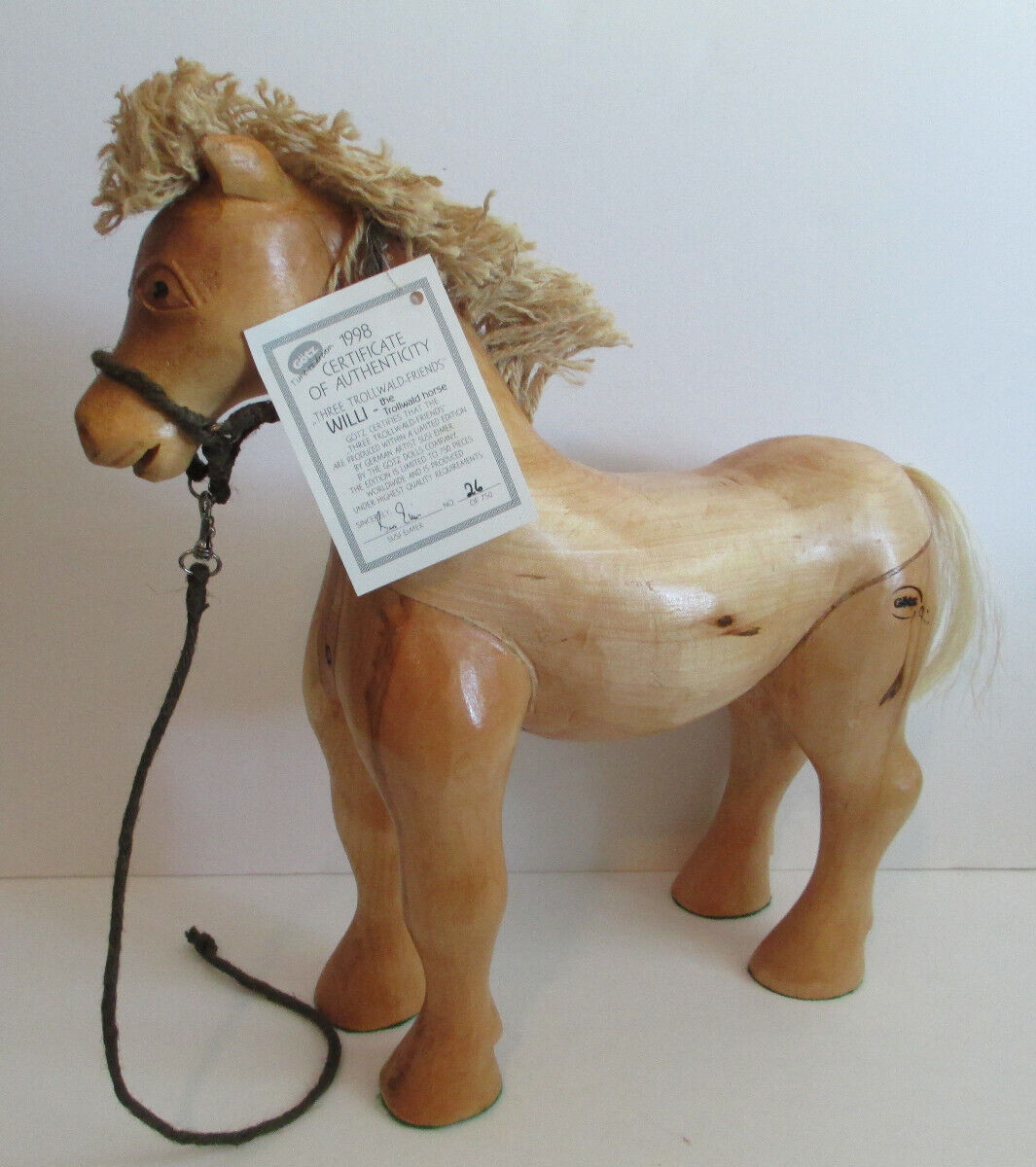 Gotz 1998 Three Trollwald Friends Willi Trollwald Horse LiesL Doll Only Set of 2