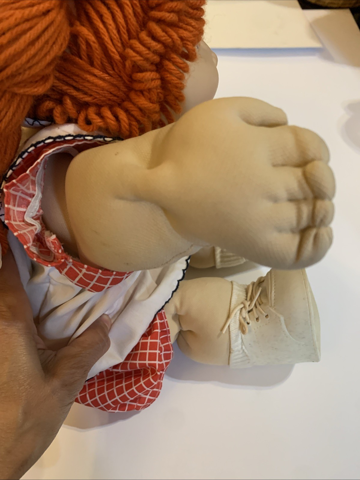 1985 Cabbage Patch Kid Doll Red Pigtails Blue Eyes 1 Dimple Xavier Roberts