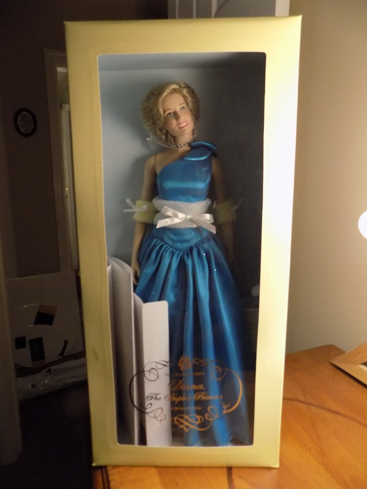 franklin mint princess diana nrfb coa teal htf read below