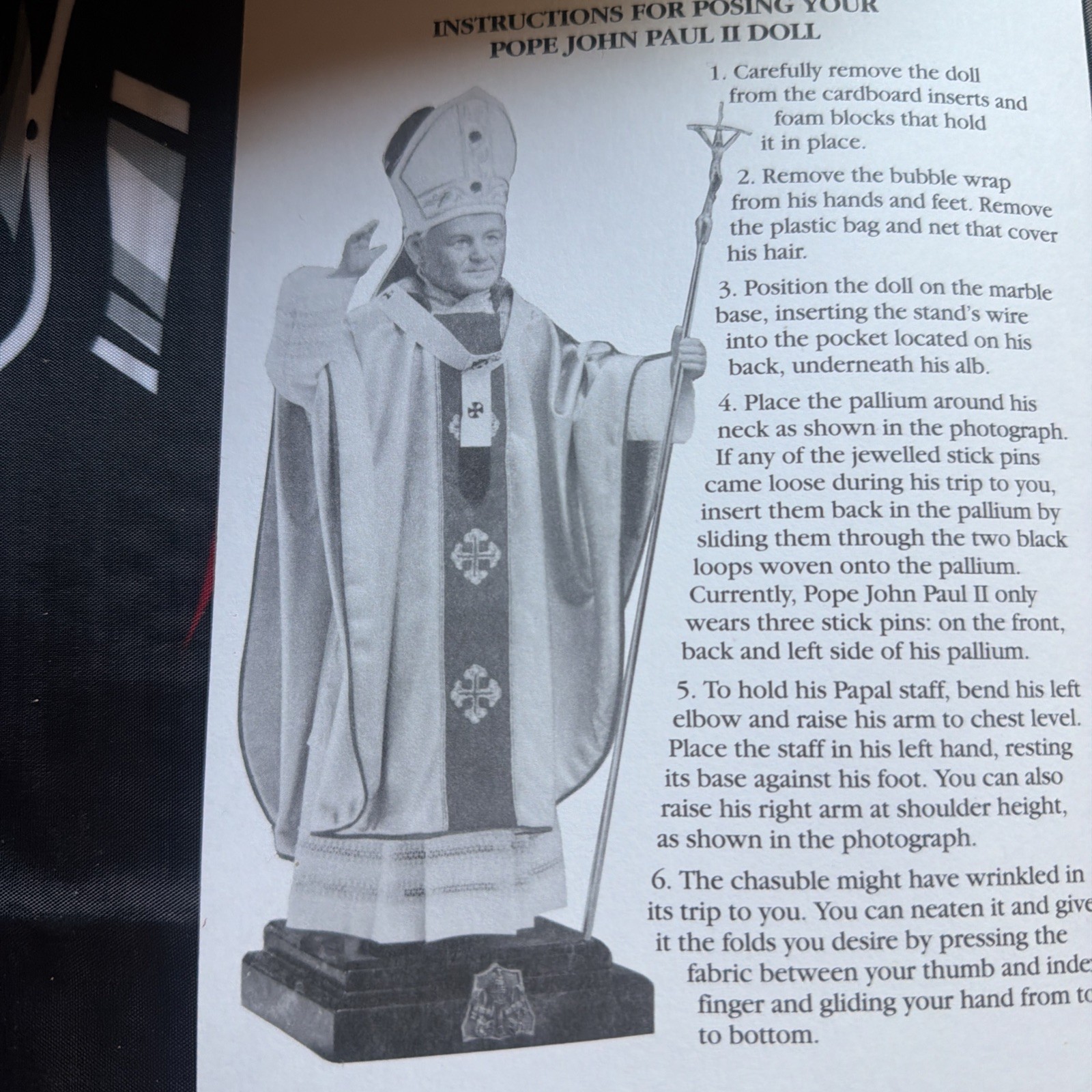 1994 Danbury Mint Pope John Paul 2 Doll MIB New Open Box Limited Edition 1200