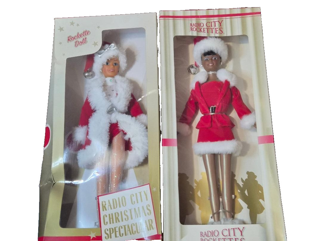 TWO Vintage Radio City Music Hall Dolls Red Outfits NIB