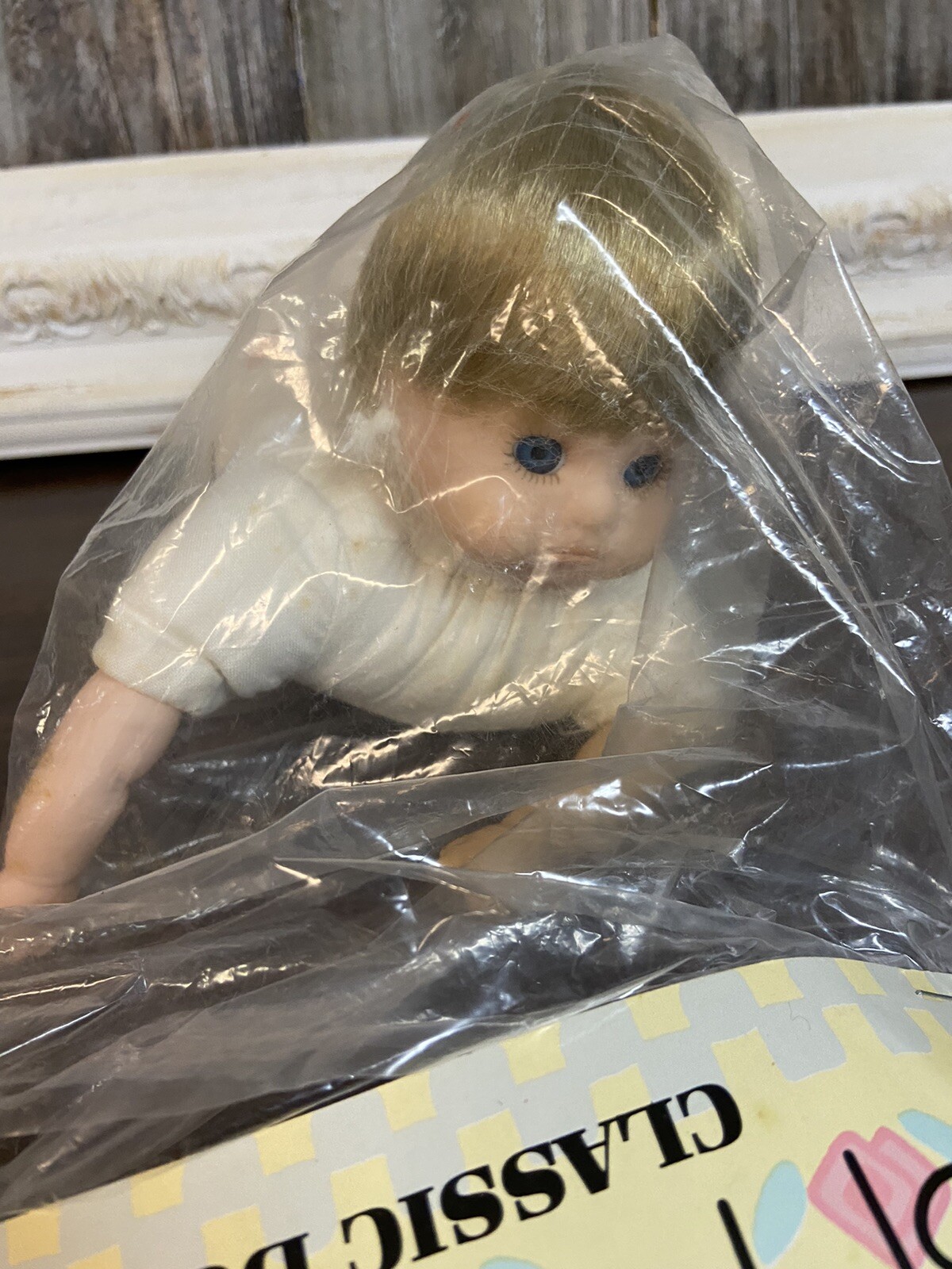 Just For Keeps 10″ CLASSIC DOLL stuffed body plastic limbs glass eyes BDB1007-07