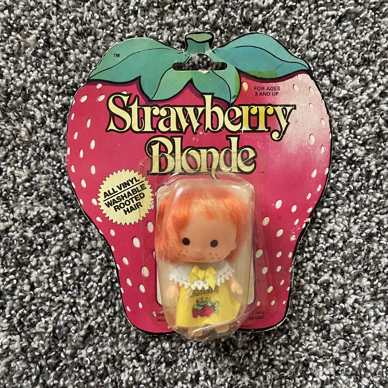 Vintage Strawberry Shortcake Style Strawberry Blonde Doll Sealed Lectron 1980