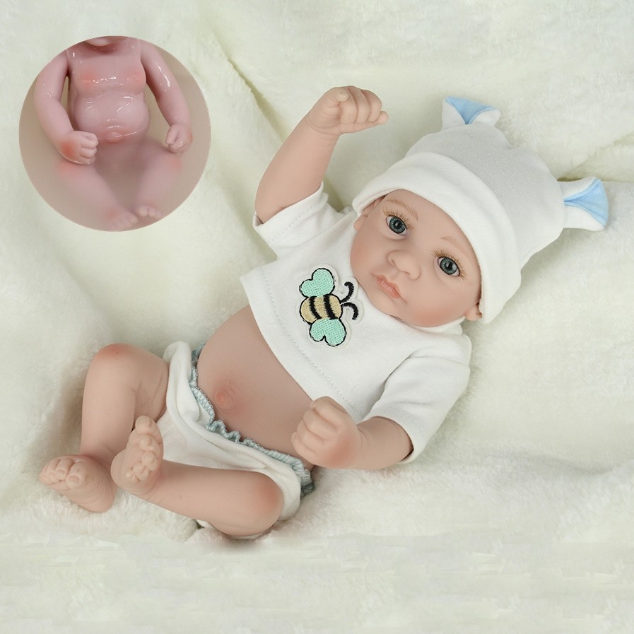 Silicone Reborn Baby Dolls Lifelike Full Body Soft Vinyl Realistic Newborn Boy