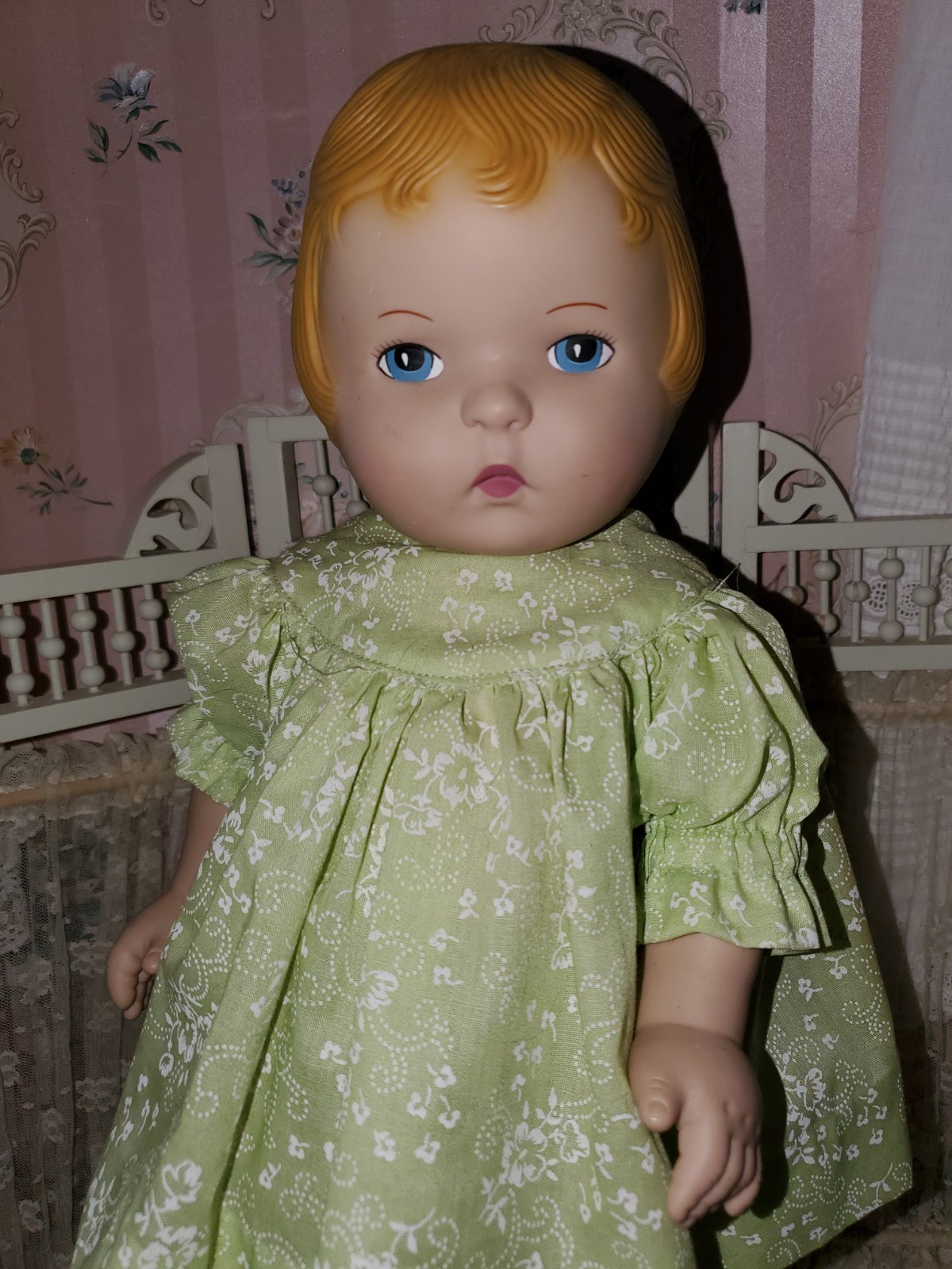 Daisy Kingdom Doll Pansy Chemise Shoes & Stockings 17 in Blond Hair and BlueEyes