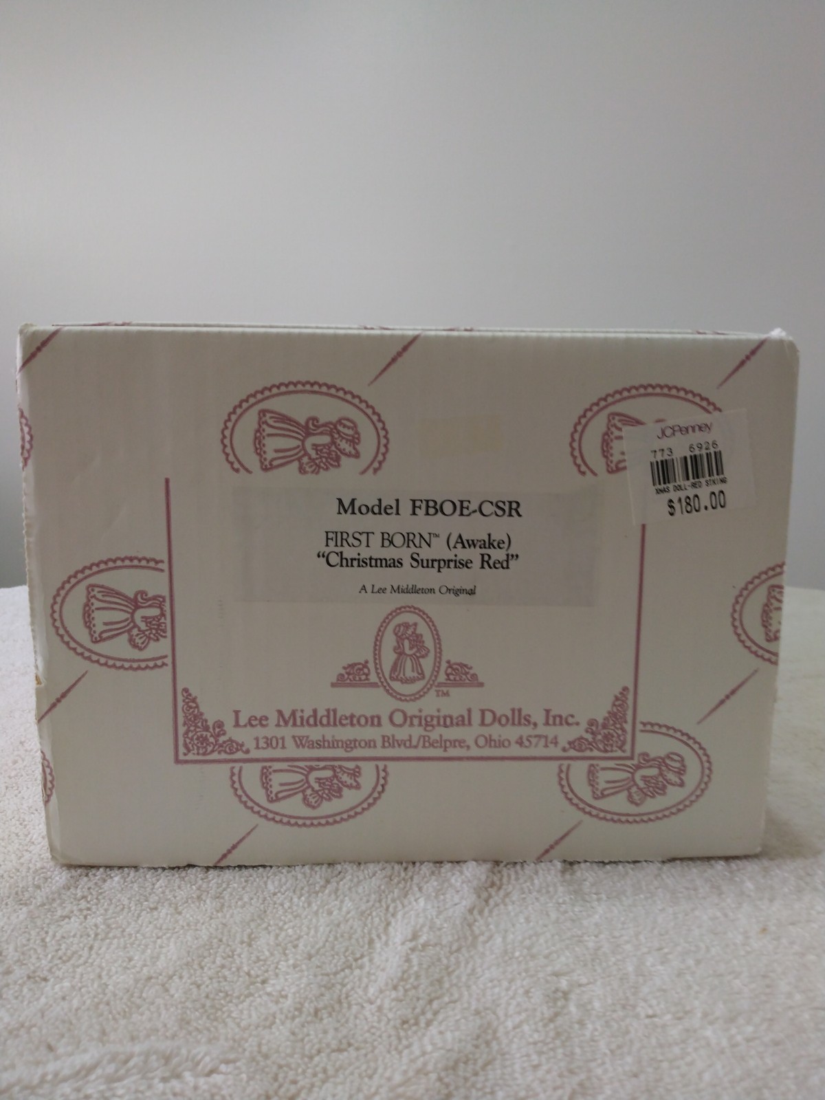 Lee Middleton Original First Born Awake Christmas Surprise Red Doll – FBOE-CSR