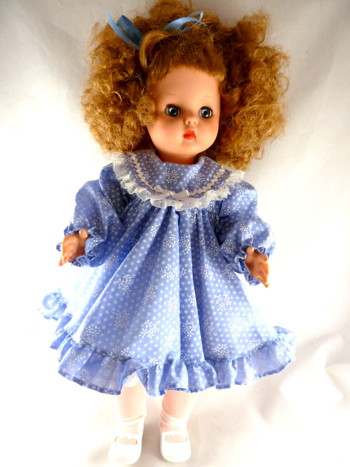 Horsman vtg Doll blonde light brown 17″ Ruthie? Refreshed new clothes vtg shoes