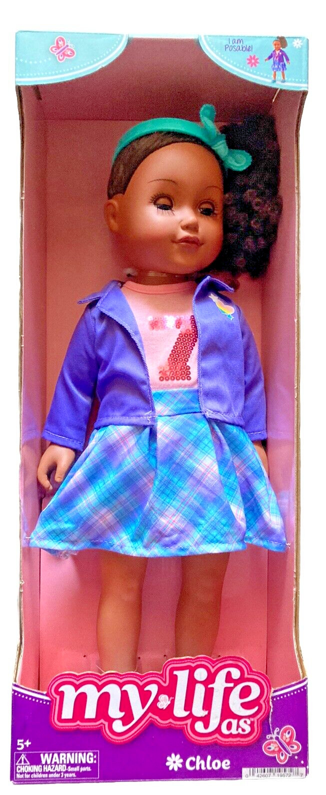 My Life As Chloe Posable 18” Dark Brunette Hair, Brown Eyes NEW 5+