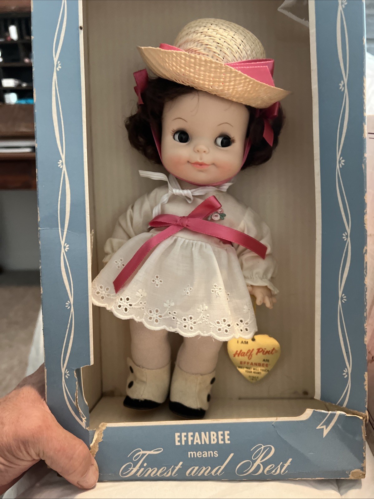 Effanbee ? LISTING #4 – 1965 Effanbee “Half Pint” Doll (Original Tag & Box) ⭐