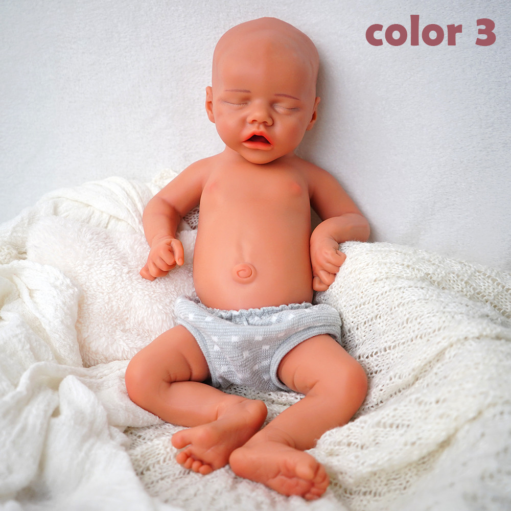18.1” solid silicone doll silicone reborn doll silicone girl doll toys gifts