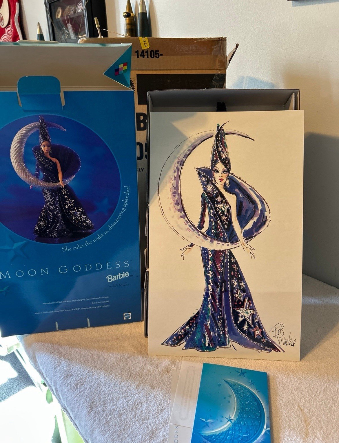 Vintage 1996 Moon Goddess Barbie by Bob Mackie. Brand new. New old stock in box