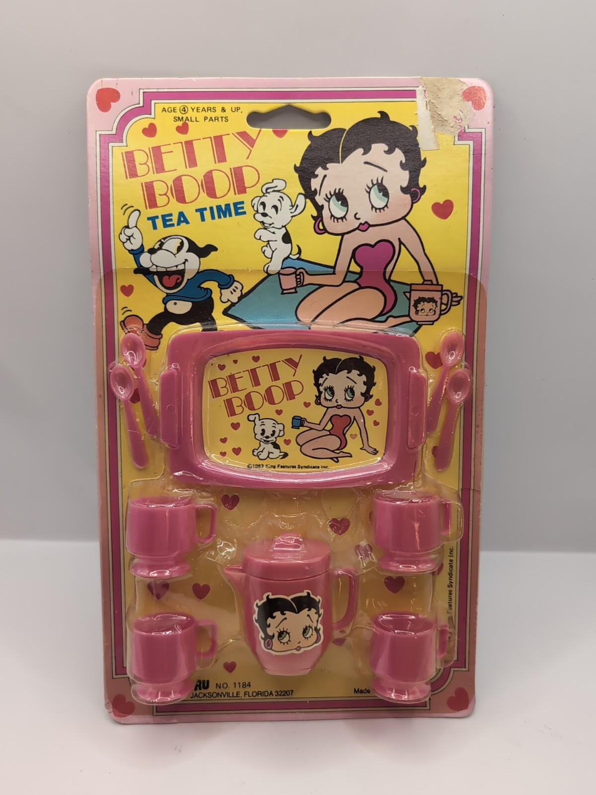 Vtg Betty Boop Toy Tea Time 1983 JA-RU King Feature Syndicate 1983