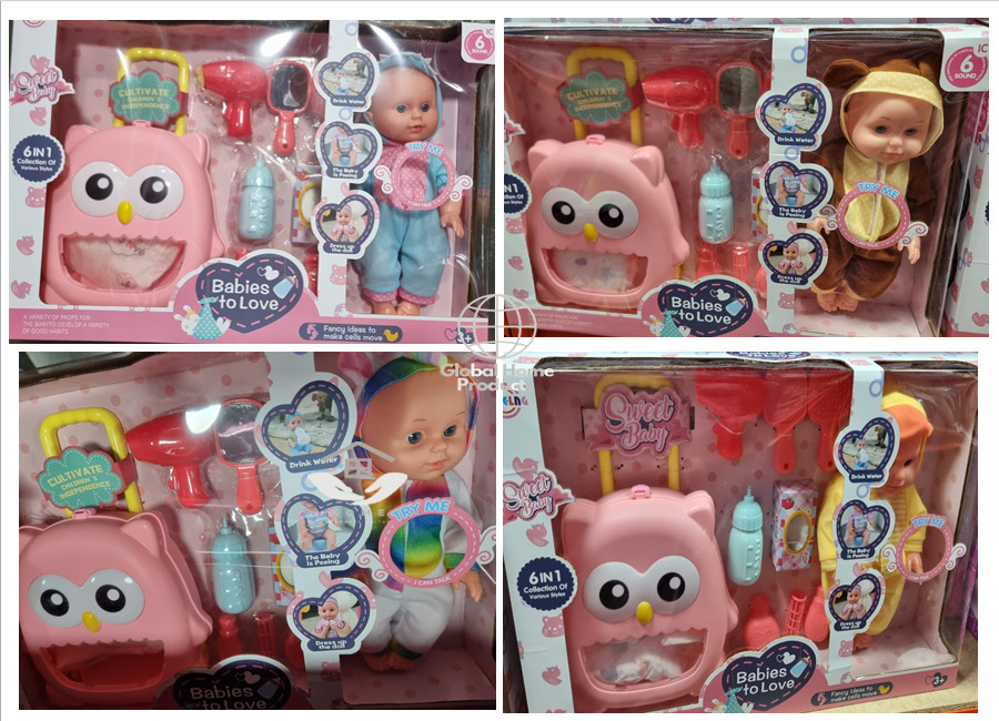 Baby With Accessories And Sounds Girls Boys Toys Bday Gift