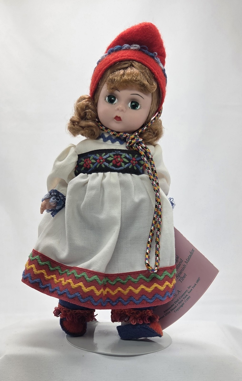 Madame Alexander #537 Lapland 8 in Doll Original Box Intl. Coll Finland w/stand