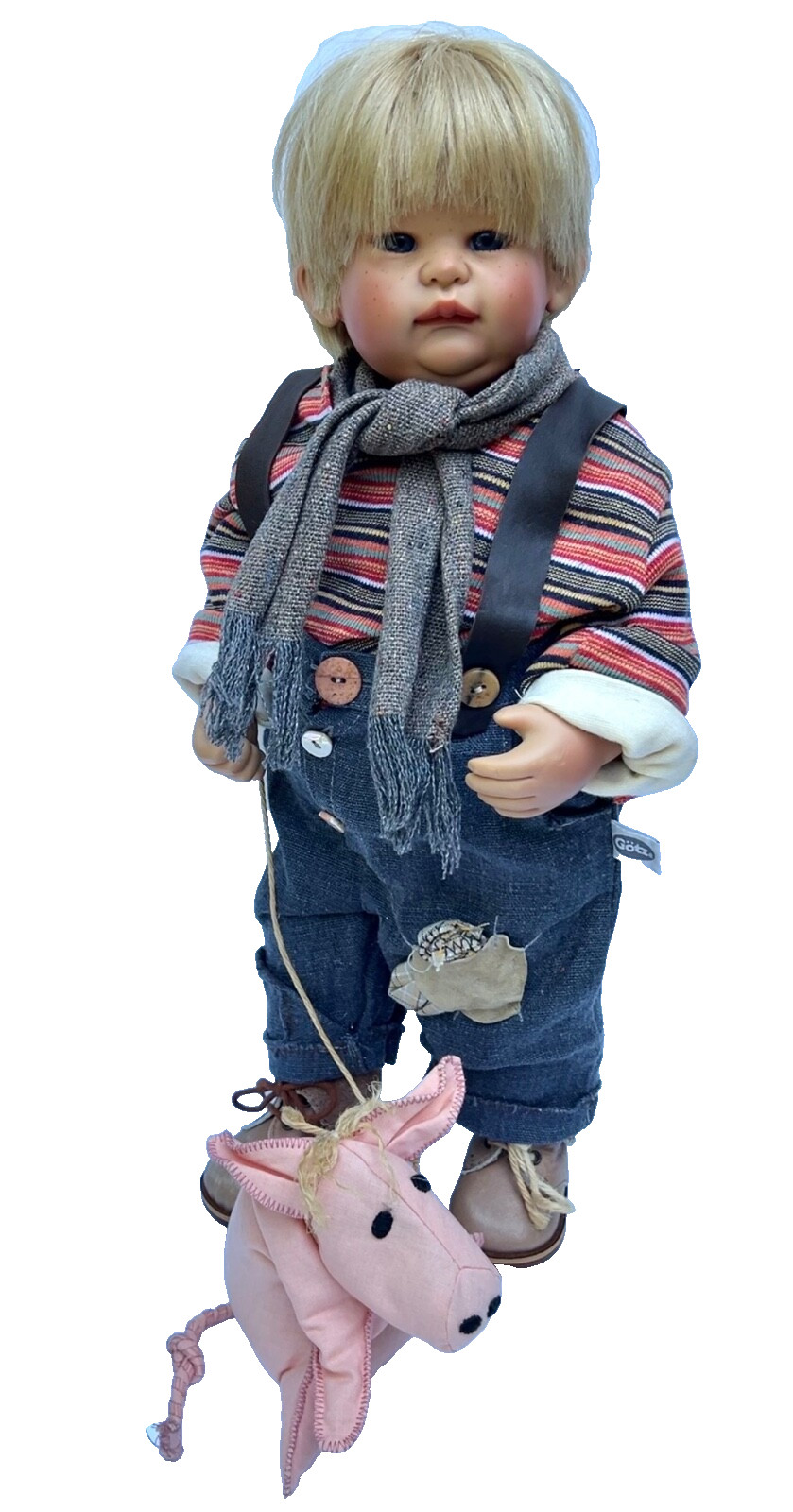 Gotz Susi Eimer Designer Artist Boy Doll Eder 19.5” Tall 1999 Limited Variation