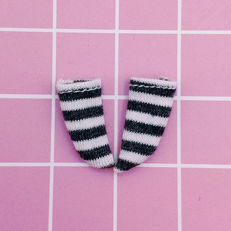 Accessories Clothing Patterned Striped Socks for 1:12 Scale Doll OB11 Obitsu