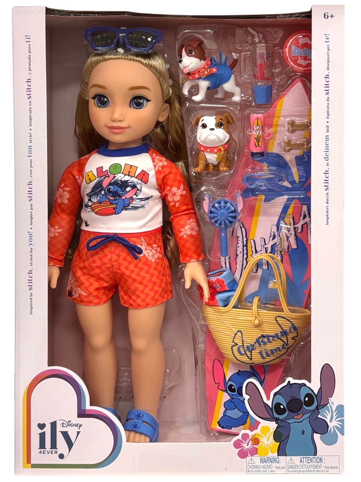 Disney ILY 4ever Doll Inspired by Stitch Beach 18″ Blue Eyes Blonde Hair NIB