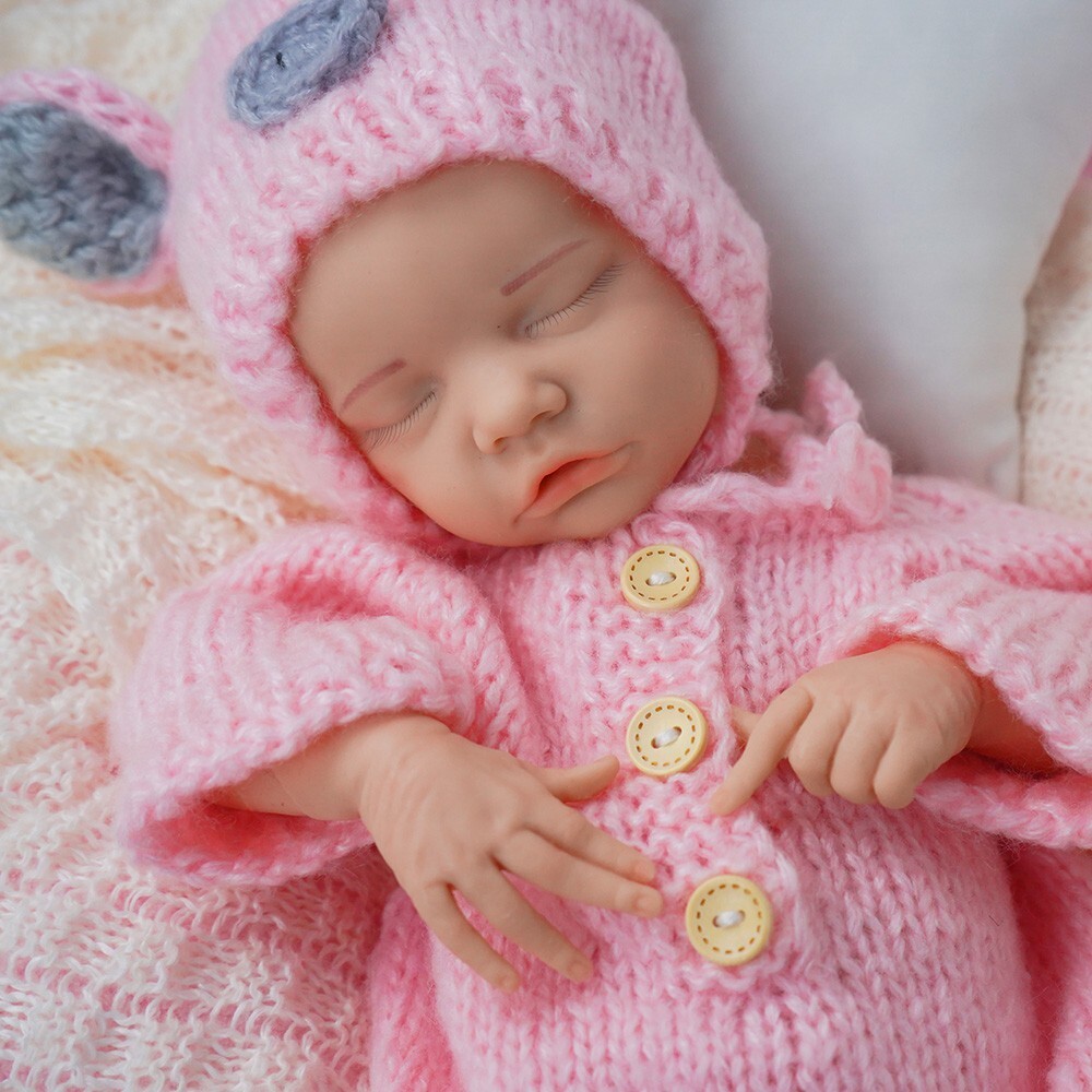 18.11” solid silicone doll silicone reborn doll silicone girl doll toys gifts