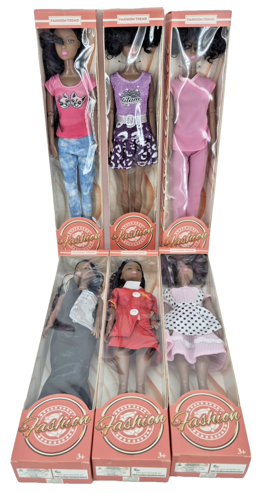 Collection African American Lot of 6 Vinyl and Plastic 11.5″
